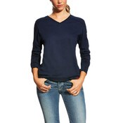 Ariat Women's FR AC Crew Top in Navy